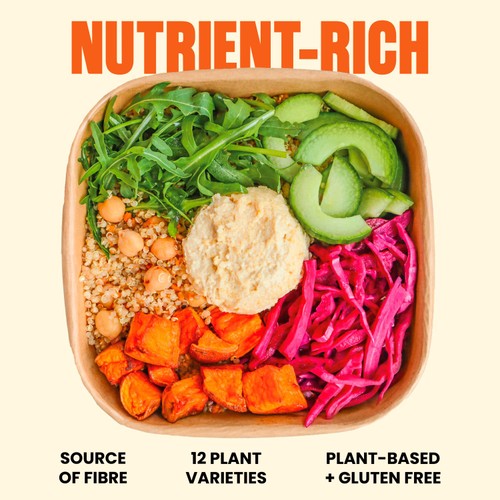 Pollen + Grace Mezze Houmous + Rainbow Veg Salad Bowl thumbnail 2