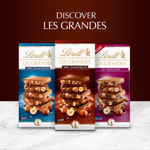 Lindt Les Grandes Hazelnuts Dark Chocolate Bar  thumbnail 10