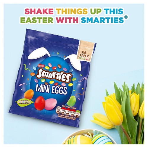 Smarties Milk Chocolate Mini Eggs Bag thumbnail 3