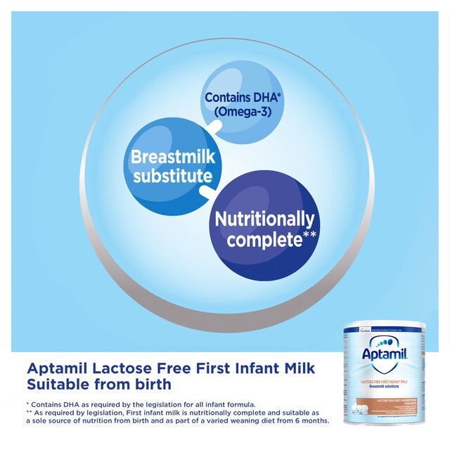 Aptamil Lactose Free Baby Milk Formula Powder Birth for Lactose Intolerance thumbnail 7