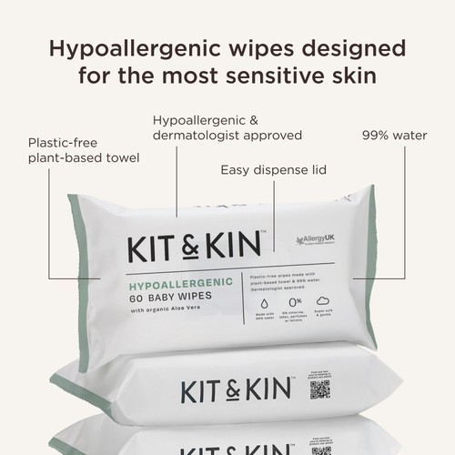 Kit & Kin Hypoallergenic Baby Wipes thumbnail 2