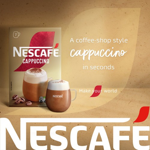 Nescafe Cappuccino Instant Coffee 7 Sachets thumbnail 6