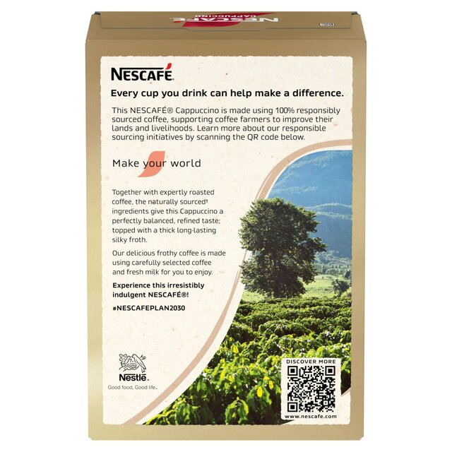 Nescafe Cappuccino Instant Coffee 7 Sachets thumbnail 4