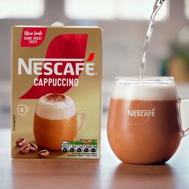 Nescafe Cappuccino Instant Coffee 7 Sachets thumbnail 6