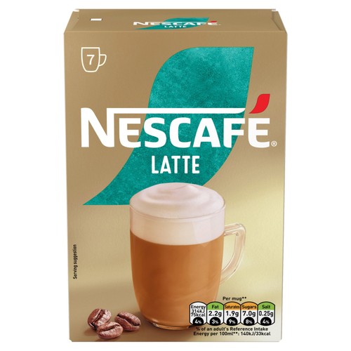 Nescafe Latte Instant Coffee 7 Sachets thumbnail 2