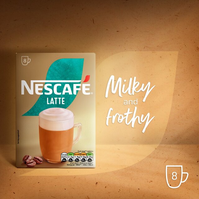 Nescafe Latte Instant Coffee 8 Sachets thumbnail 9