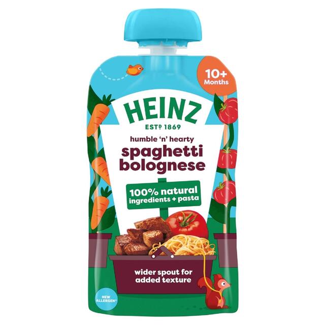 Heinz Spaghetti Bolognese Baby Food Pouch 10+ Months thumbnail 2
