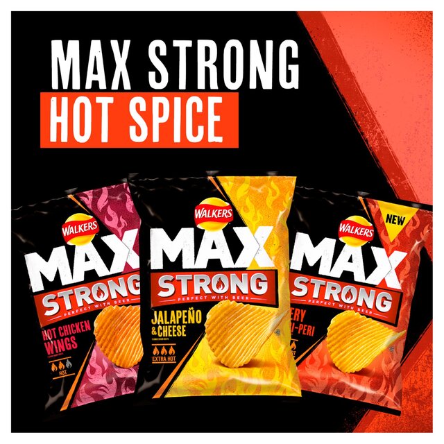Walkers Max Strong Jalapeno & Cheese Sharing Bag Crisps thumbnail 5