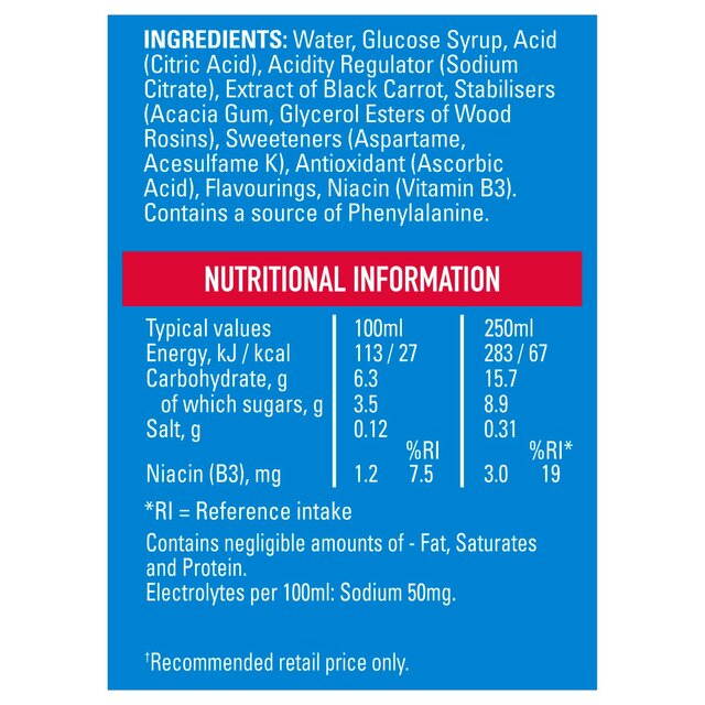 Lucozade Sport Drink Raspberry thumbnail 4