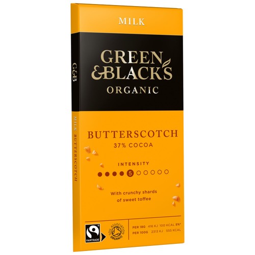 Green & Black's Organic Butterscotch Milk Chocolate Bar thumbnail 2