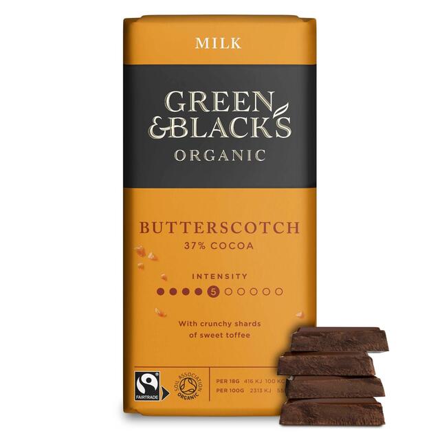 Green & Black's Organic Butterscotch Milk Chocolate Bar thumbnail 2