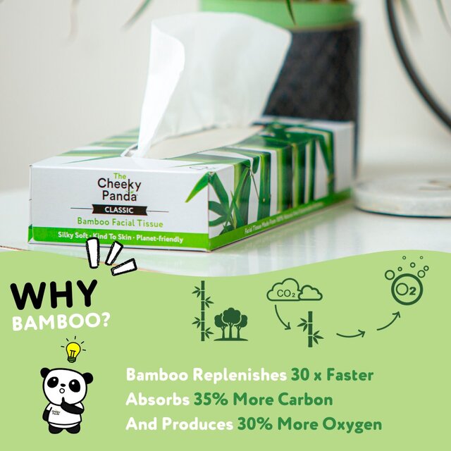 Cheeky Panda Natural Bamboo Facial Tissue thumbnail 3