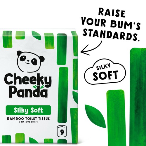 Cheeky Panda Natural Bamboo Toilet Tissue thumbnail 3