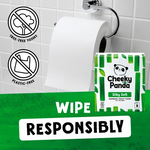 Cheeky Panda Natural Bamboo Toilet Tissue thumbnail 4