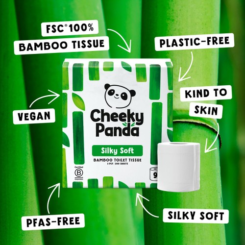 Cheeky Panda Natural Bamboo Toilet Tissue thumbnail 7
