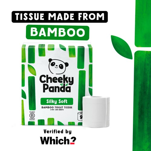 Cheeky Panda Natural Bamboo Toilet Tissue thumbnail 8