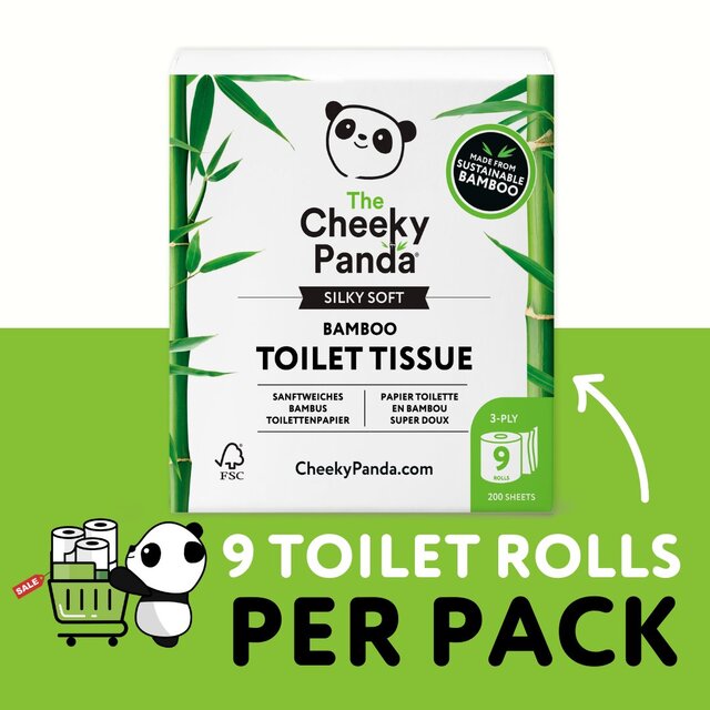 Cheeky Panda Natural Bamboo Toilet Tissue thumbnail 2