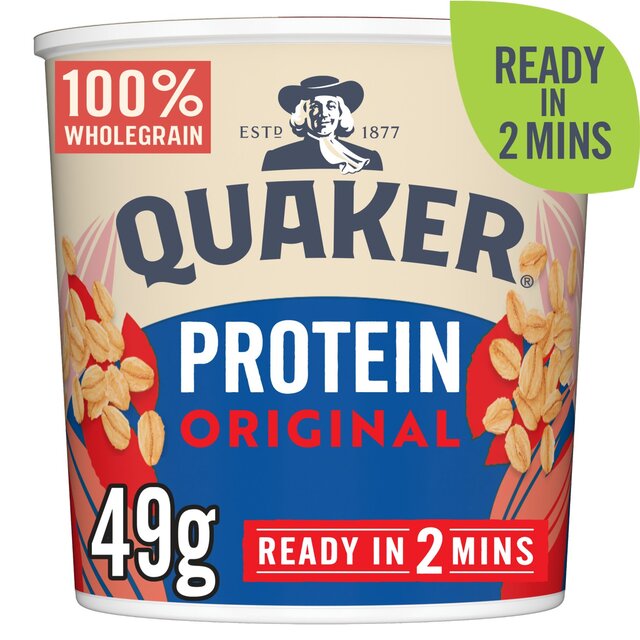 Quaker Oat So Simple Protein Porridge Cereal Pot Original