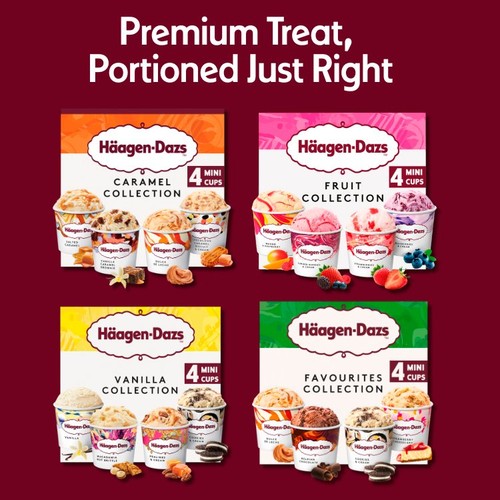 Haagen-Dazs Vanilla Collection Mini Cups Ice Cream  thumbnail 3