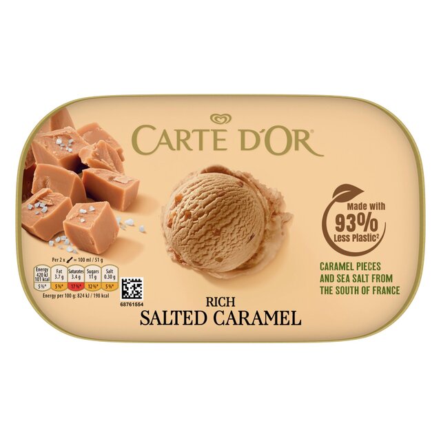 Carte D'or Rich Salted Caramel Ice Cream Dessert Tub