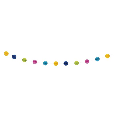 Multicolour Honeycomb Balls Garland 7ft