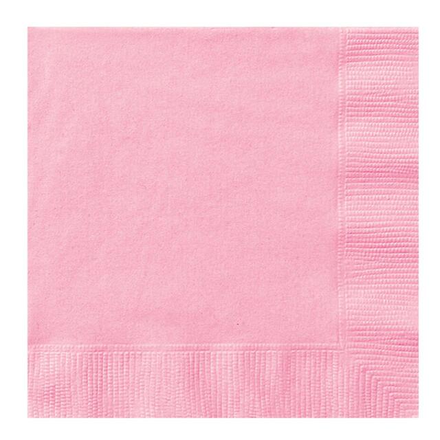 Baby Pink 2 Ply Paper Party Napkins thumbnail 2
