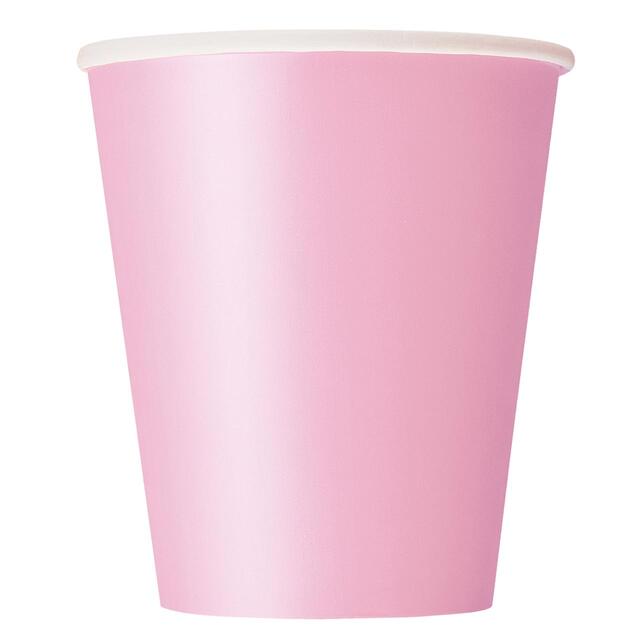 Pastel Pink Paper Party Cups thumbnail 2