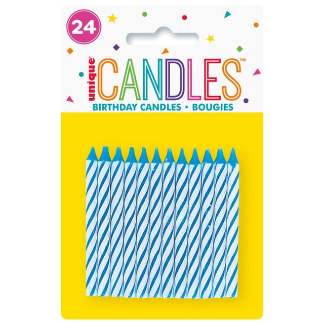 Blue Spiral Birthday Candles thumbnail 2