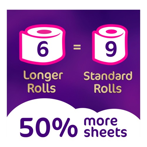 Cushelle Quilted Toilet Rolls, 50% More Sheets thumbnail 2