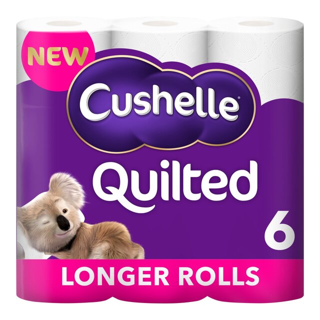 Cushelle Quilted Toilet Rolls, 50% More Sheets