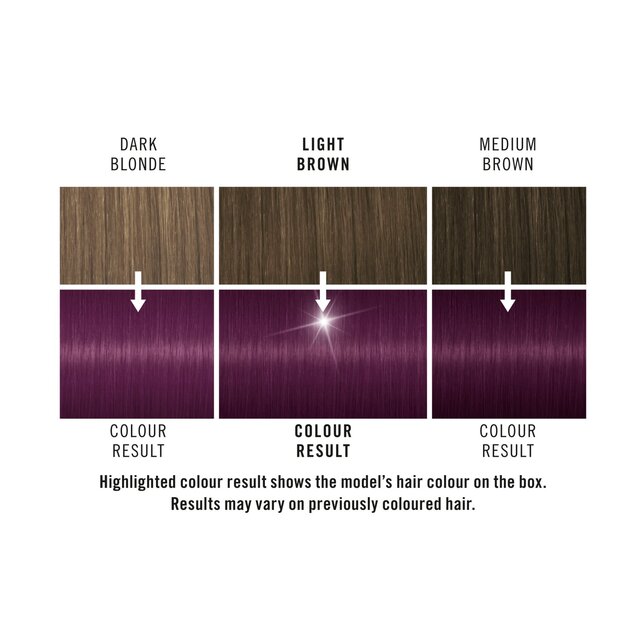 Schwarzkopf Live Amethyst Chrome U69 Metallics Purple Permanent Hair Dye thumbnail 3