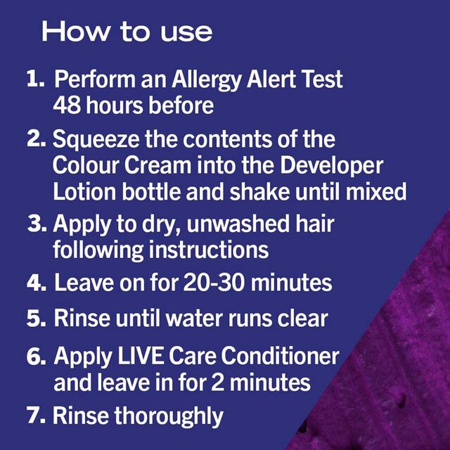 Schwarzkopf Live Amethyst Chrome U69 Metallics Purple Permanent Hair Dye thumbnail 6