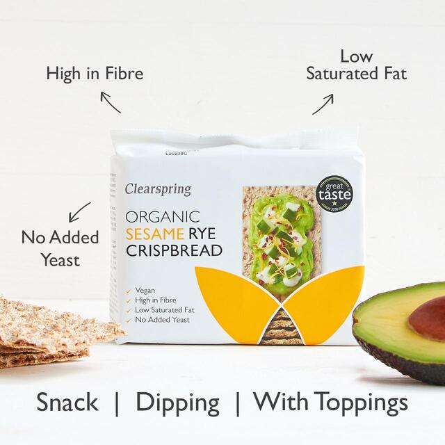 Clearspring Organic Rye Crispbread Sesame thumbnail 2