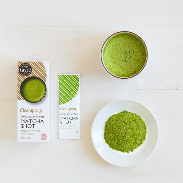 Clearspring Organic Japanese Matcha Shot Premium Grade Green Tea Powder thumbnail 2