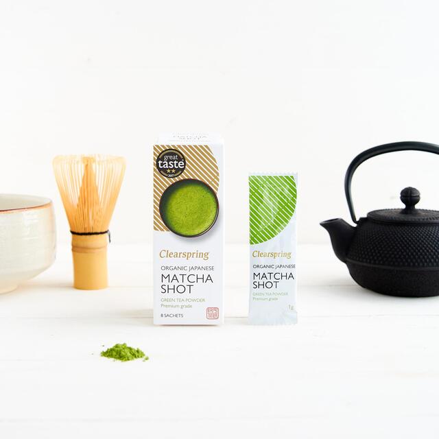 Clearspring Organic Japanese Matcha Shot Premium Grade Green Tea Powder thumbnail 3