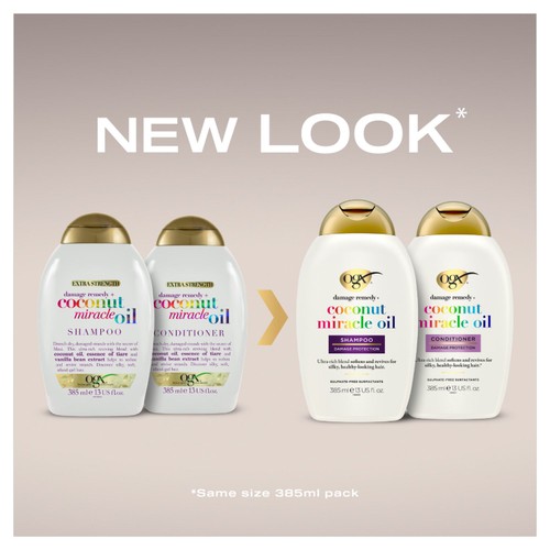 OGX Damage Remedy+ Coconut Oil Extra Strength pH Balanced Conditioner thumbnail 3