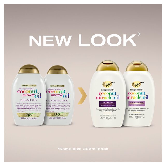 OGX Damage Remedy+ Coconut Oil Extra Strength pH Balanced Conditioner thumbnail 3