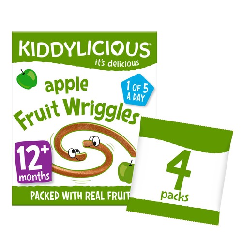 Kiddylicious Apple Wriggles Baby Snacks Multi thumbnail 2