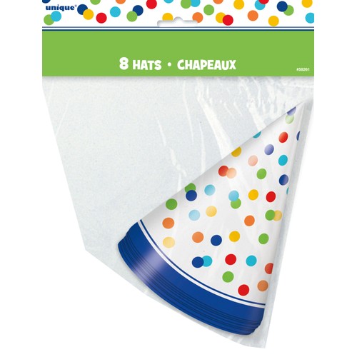 Rainbow Polka Dot Party Hat thumbnail 3