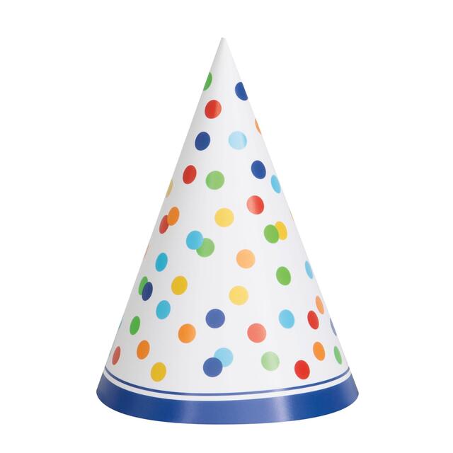 Rainbow Polka Dot Party Hat thumbnail 2