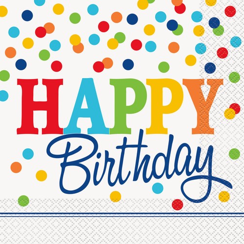 Happy Birthday Paper Napkins thumbnail 2
