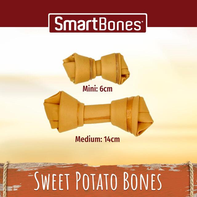 SmartBones 2 Medium Sweet Potato Rawhide Free Bone Dog Treats thumbnail 5