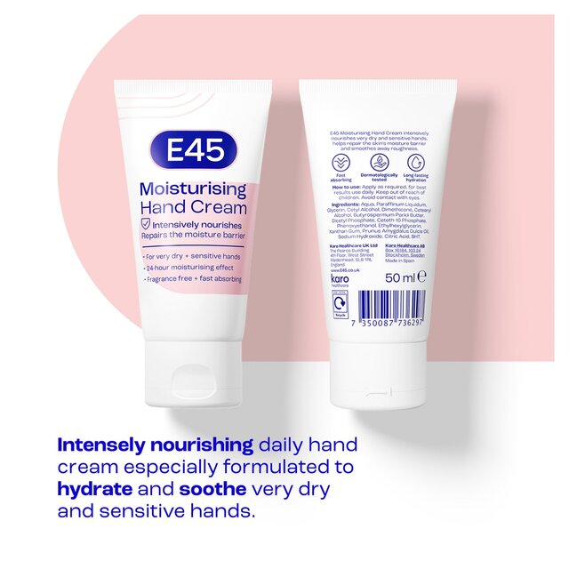 E45 Daily Hand Cream for Very Dry Hands & Sensitive Skin thumbnail 2