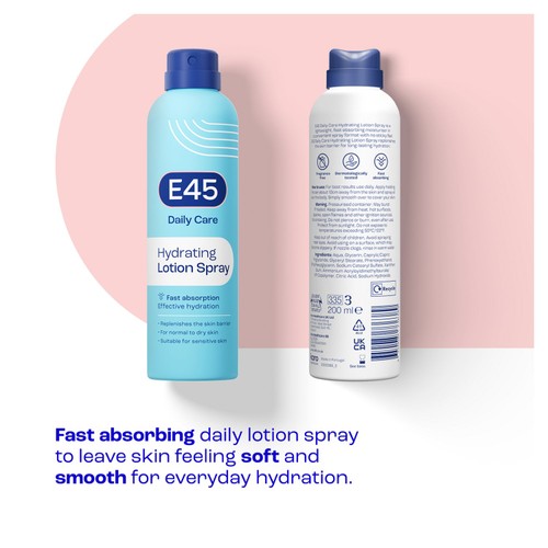 E45 Daily Moisturiser Spray for Dry & Sensitive Skin thumbnail 6