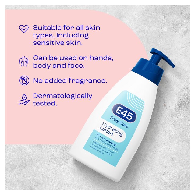 E45 Daily Moisturiser Lotion for Dry & Sensitive Skin thumbnail 4
