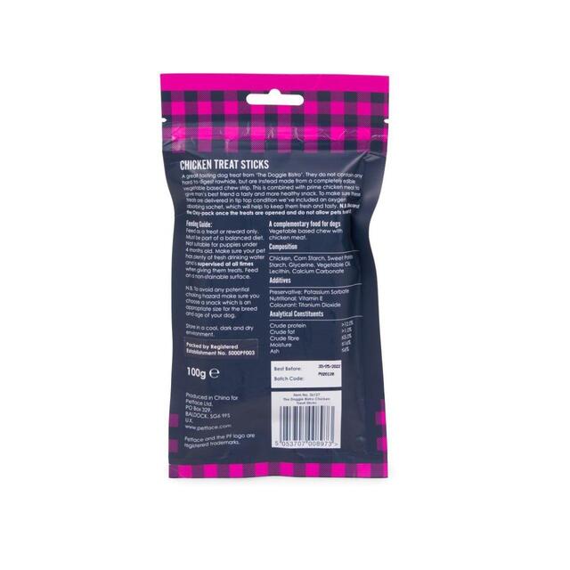 Petface The Doggie Bistro Chicken Dog Treat Sticks thumbnail 2