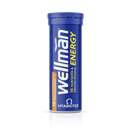 Vitabiotics Wellman Orange Energy Effervescent Tablets  thumbnail 3