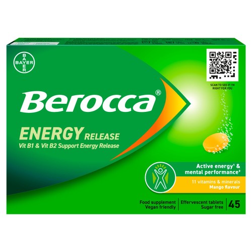 Berocca Mango Energy Vitamin Effervescent Tablets