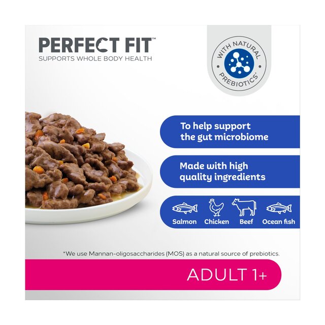 Perfect Fit Advanced Nutrition Adult Cat Food Pouches Mixed in Gravy thumbnail 5