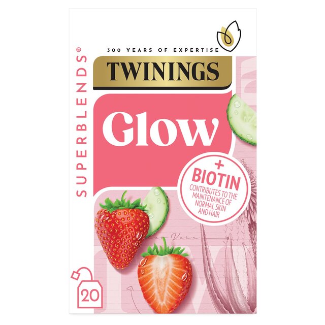 Twinings Superblends Glow with Strawberry, Cucumber & Green Tea